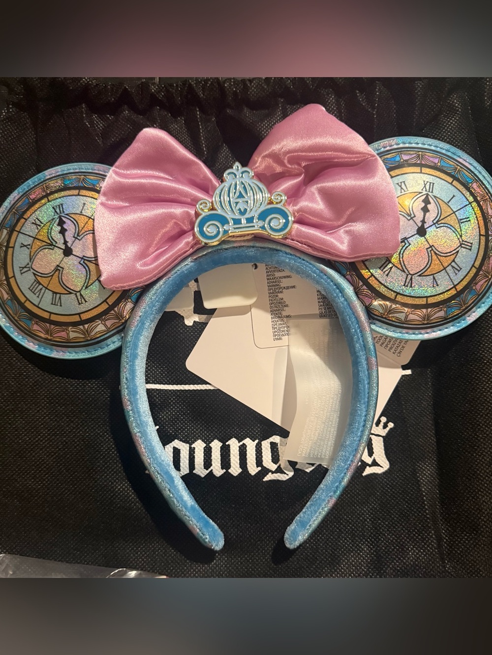 NWT Disney Cinderella Stained Glass Loungefly Minnie Ears